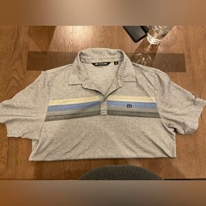 Travis Mathew Striped Polo